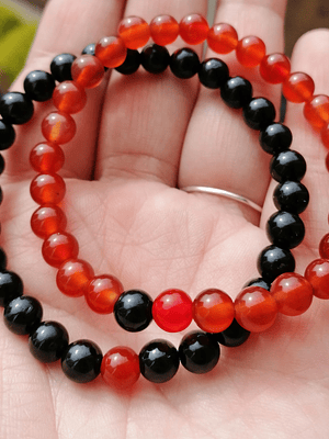 Pack ágata roja y turmalina