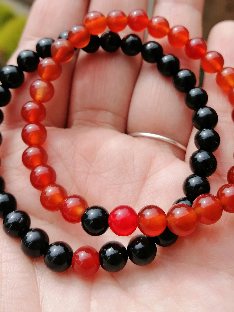 Pack ágata roja y turmalina 1