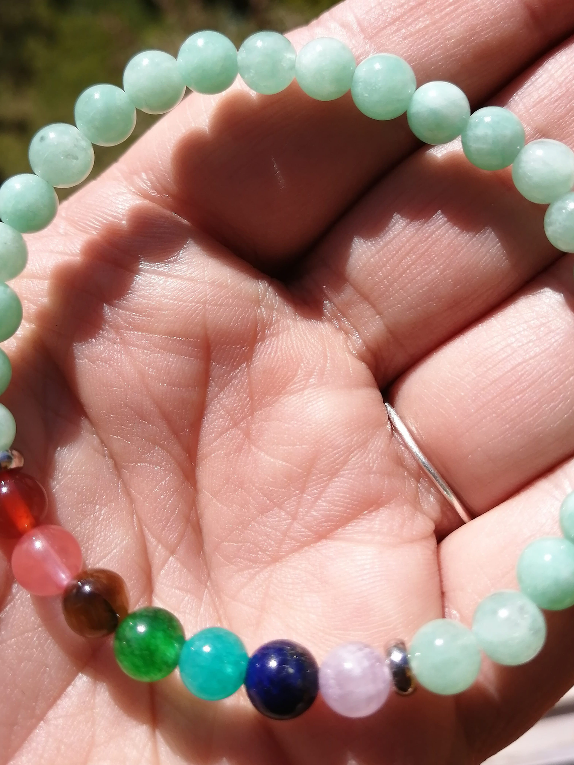 Pulsera 7 chakras jade  1