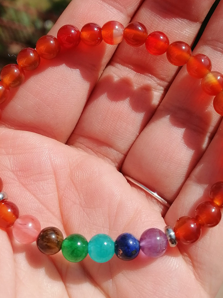 7 chakras ágata roja 1