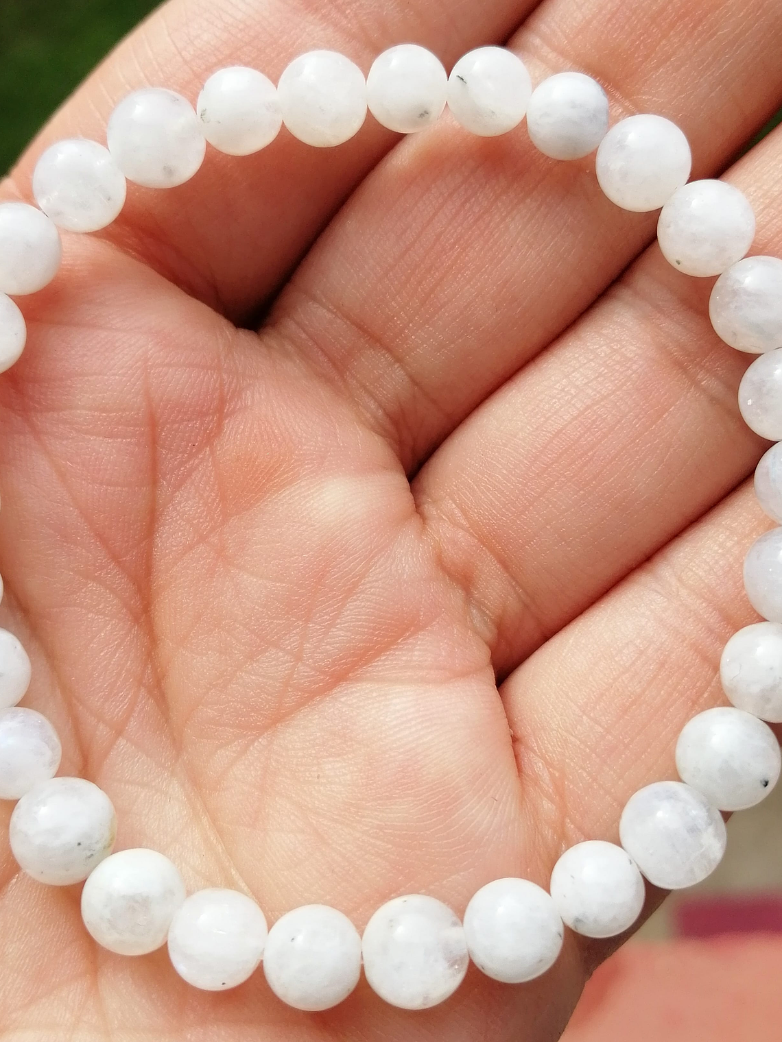 Pulsera piedra luna natural 1