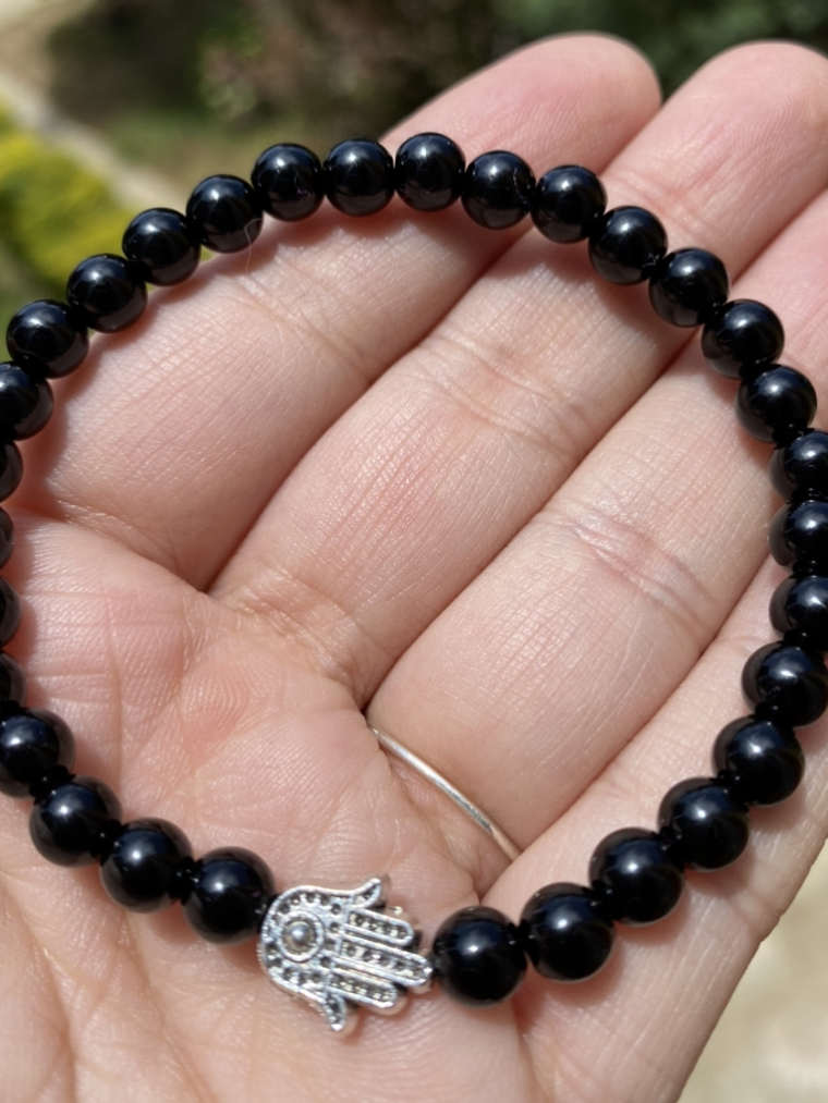 Ónix negro y mano de Fátima  1