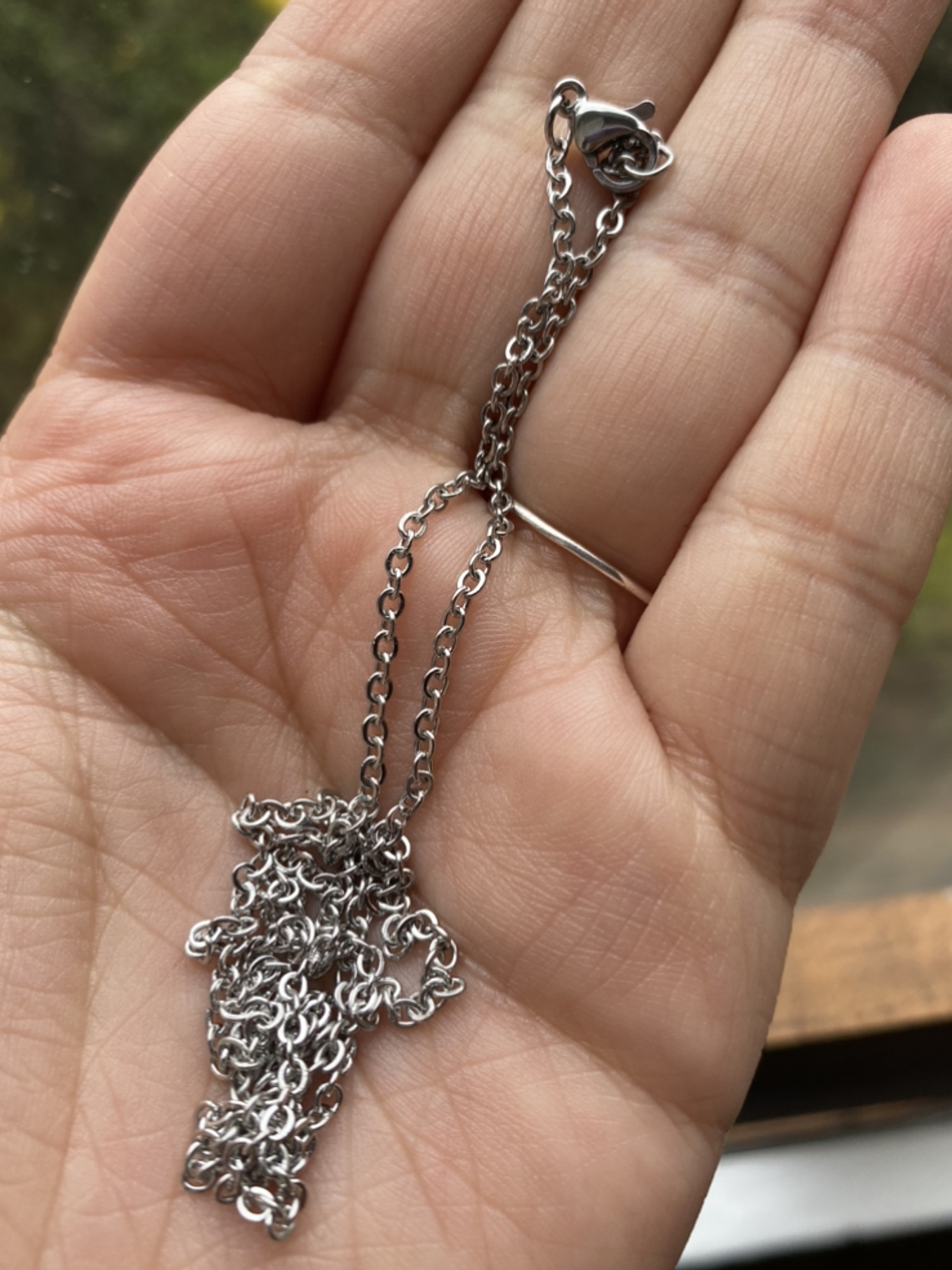 Cadena de acero inoxidable 45 cms 1