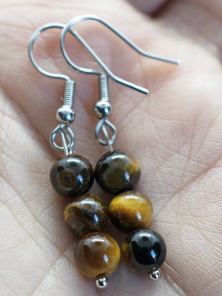 Aros ojo de tigre  1