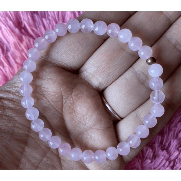 Pulsera cuarzo rosa 