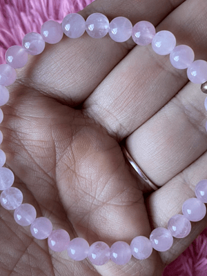 Pulsera cuarzo rosa 