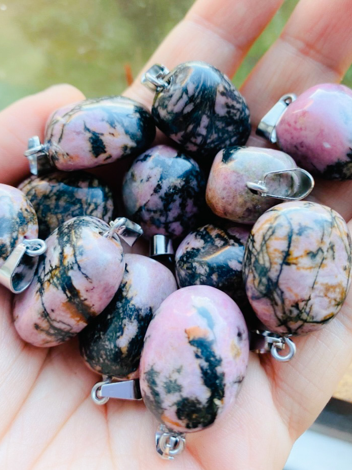 Colgante rodonita rolada 1