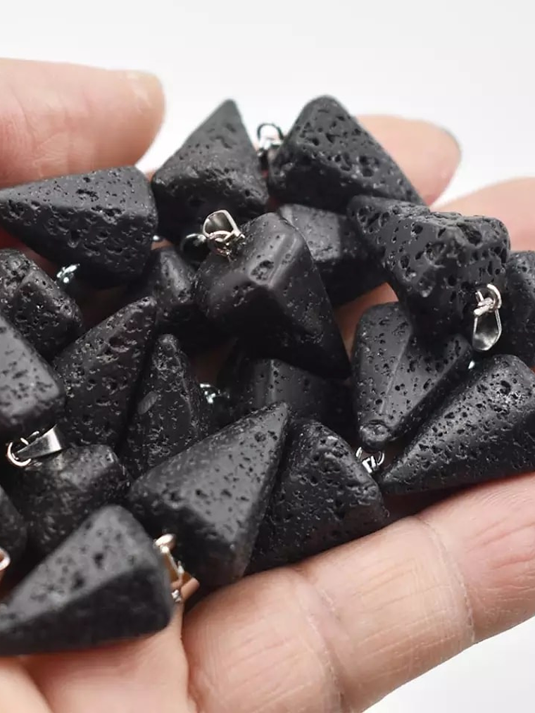 Colgante piedra volcánica  1