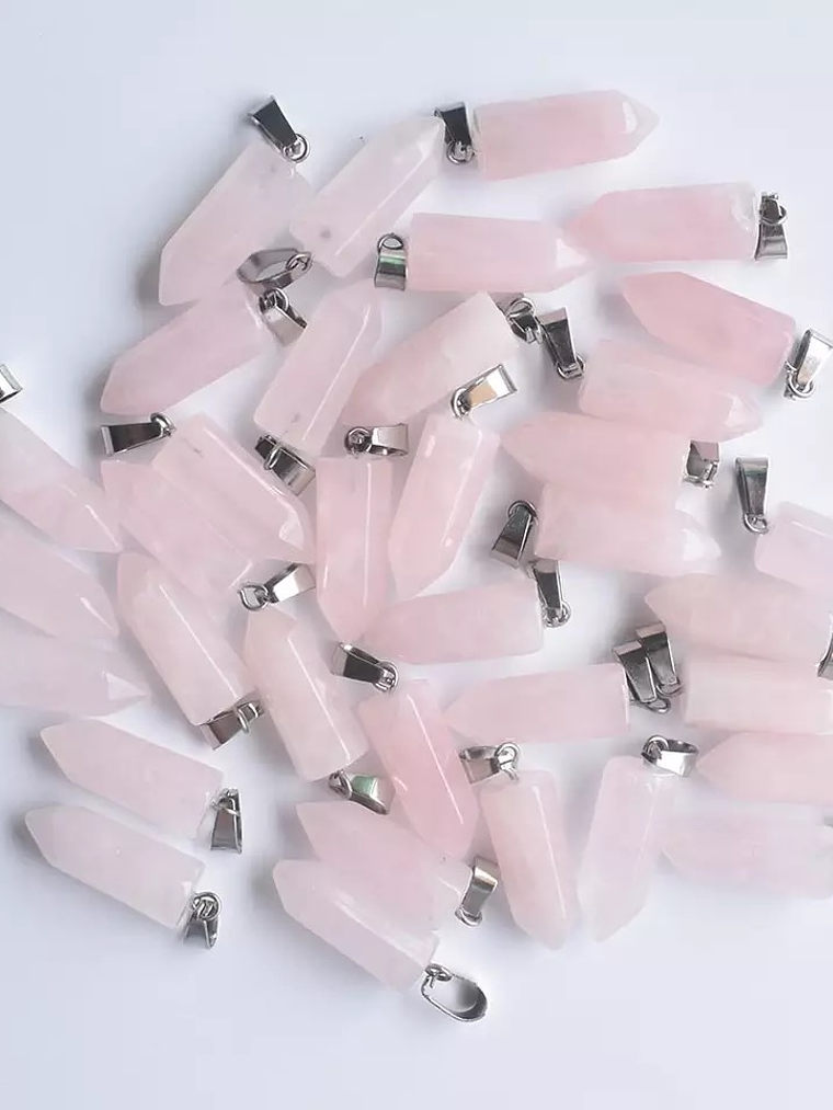 Punta cuarzo rosa  2