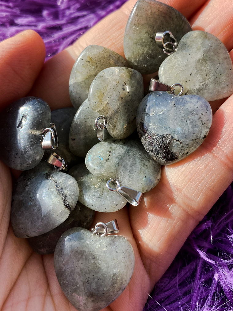 Mini corazón labradorita  1