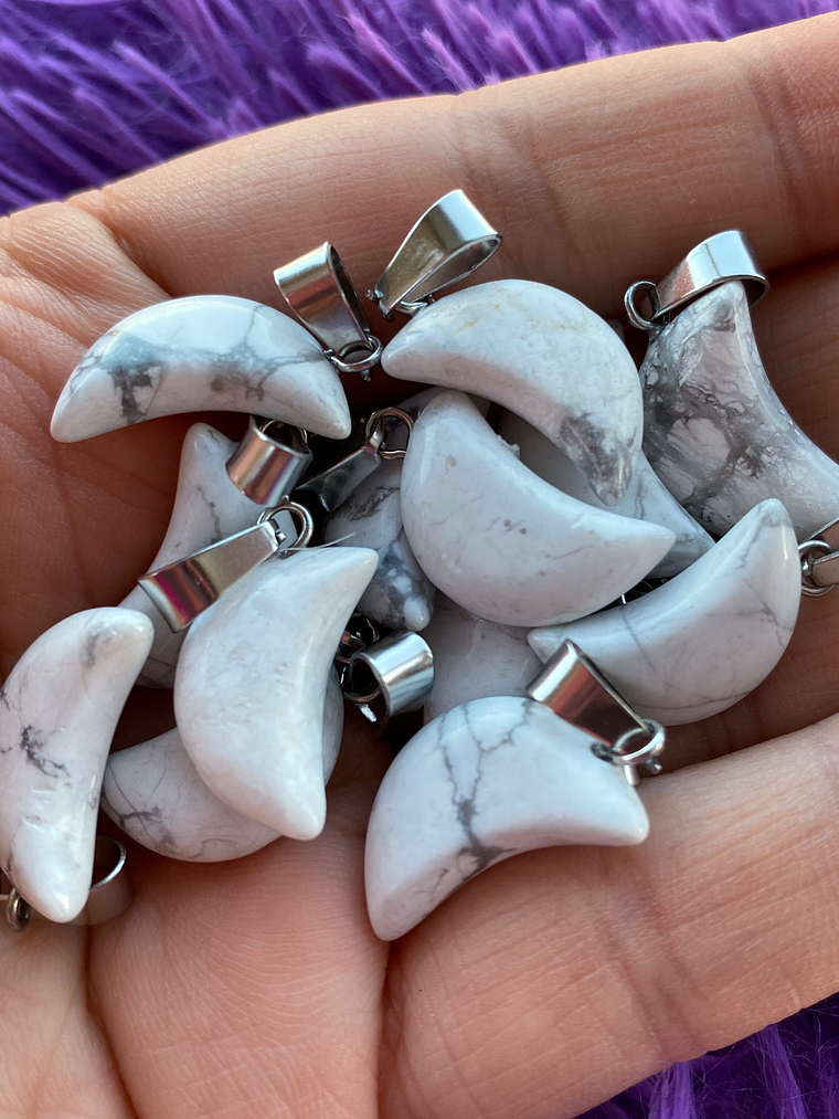 Mini lunas howlita blanca  1