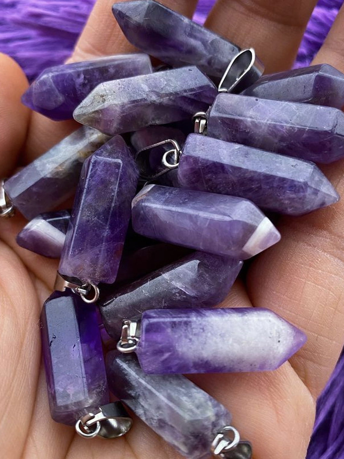 Punta de amatista natural  1