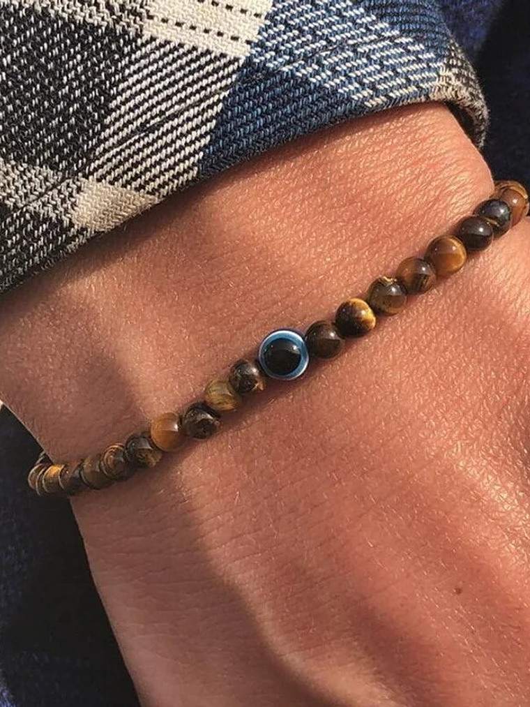 Pulsera ojo de tigre ojo turco  1