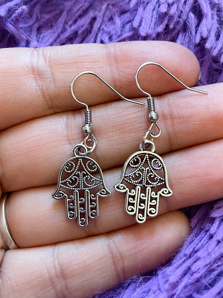 Aros mano de Fátima 🪬  1
