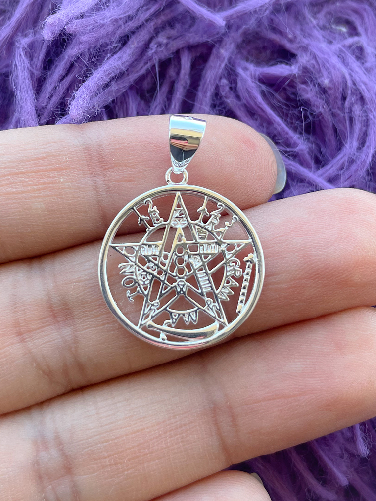 Colgante tetragramaton plata 925 1