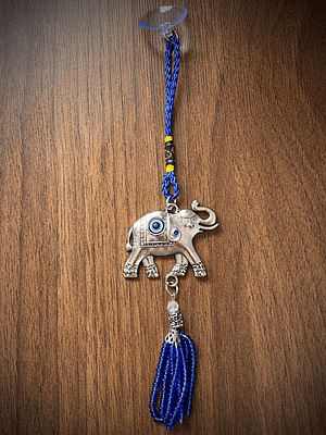 Colgante protección ojo turco elefante 