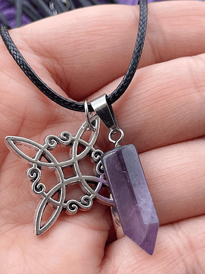 Nudo de bruja amatista 