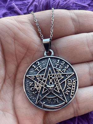 Collar tetragramaton acero inoxidable 