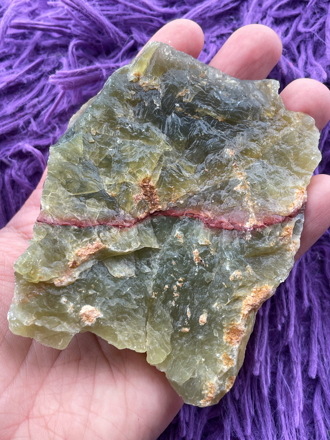 Ónix verde en bruto natural  1