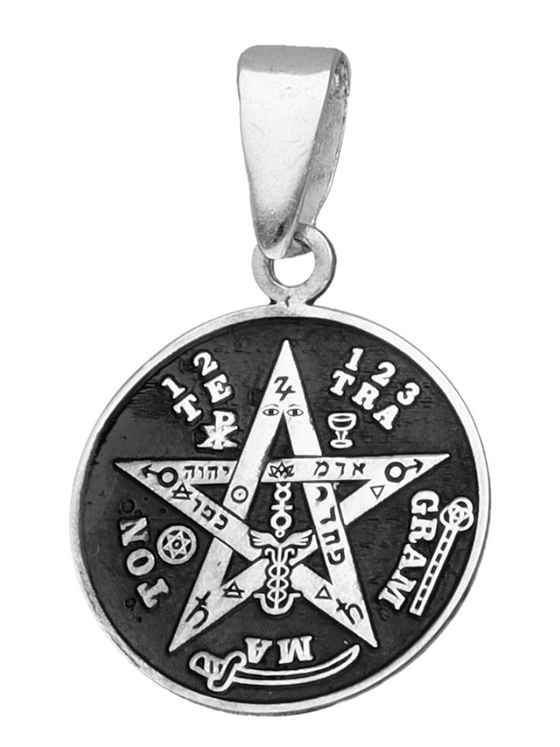 Colgante tetragramaton plata 925 2
