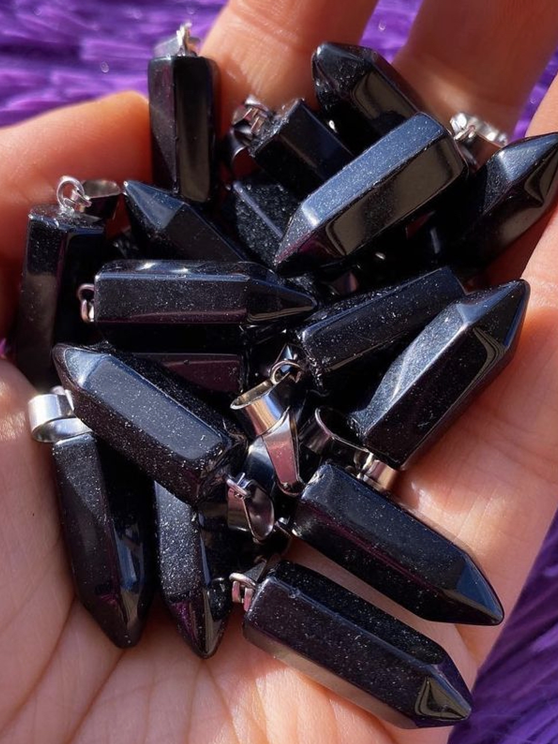 Colgante punta obsidiana 1