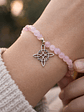 Pulsera nudo de bruja cuarzo rosa  - Miniatura 1