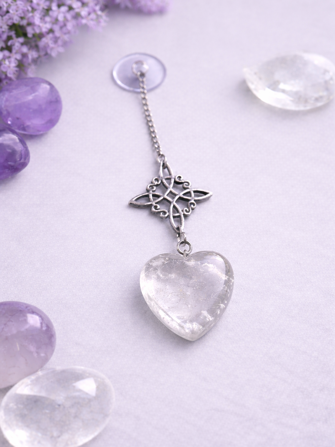 Colgante nudo de bruja cuarzos  2