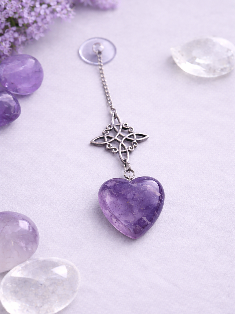 Colgante nudo de bruja cuarzos  4