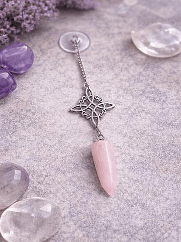 Colgante nudo de bruja cuarzo punta 