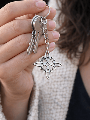 Llavero nudo de bruja 