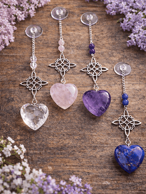 Colgante nudo de bruja corazón 