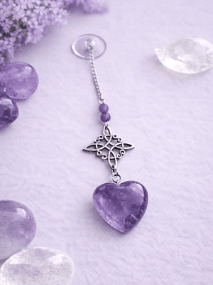 Colgante nudo de bruja corazón 