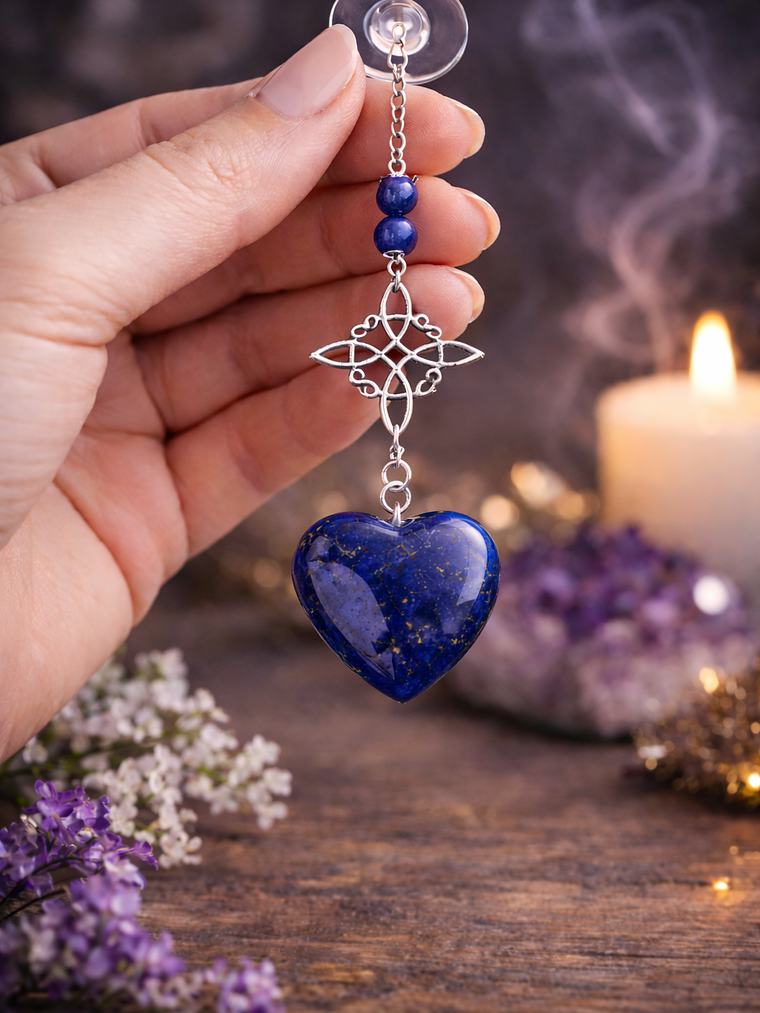 Colgante nudo de bruja corazón  5