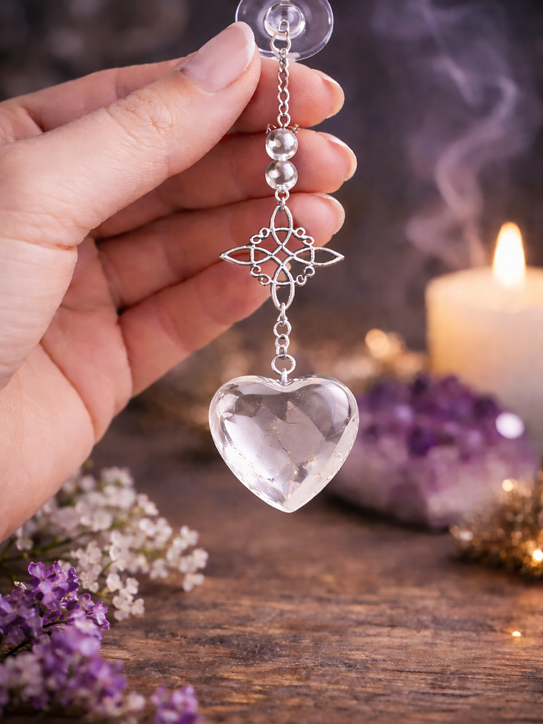 Colgante nudo de bruja corazón  6