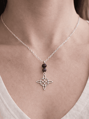 Collar nudo de bruja cuarzo 