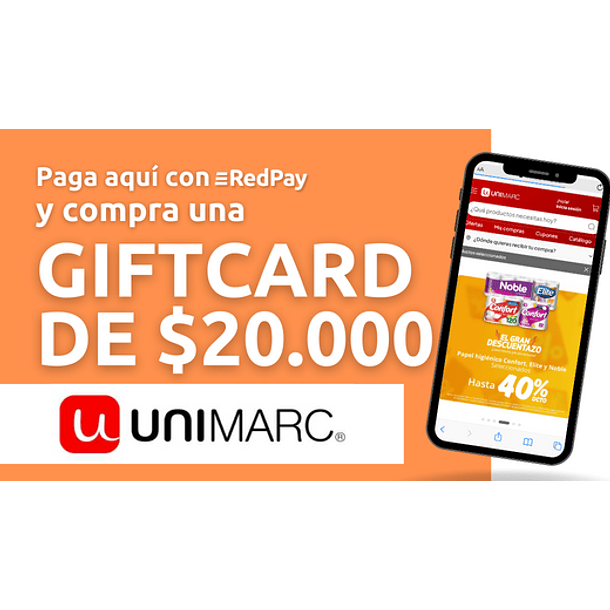 Giftcard $20.000 en Unimarc