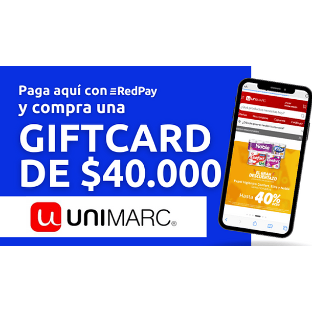 Giftcard $40.000 en Unimarc