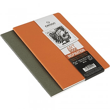 Set dos libretas naranja+verde Canson