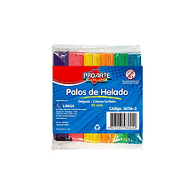 Palos de helado de colores