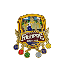 Pin VI campori sudamericano botones colgando