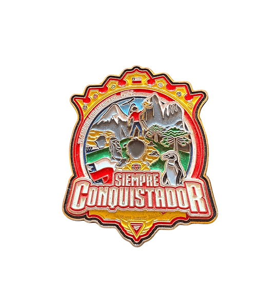 Pin Siempre conquistador versión Chile