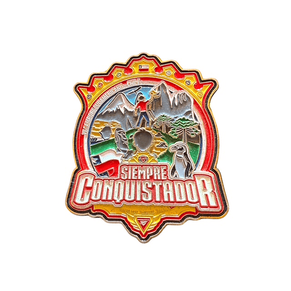 Pin Siempre conquistador versión Chile