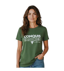 Polera verde conquistadores- mi estilo de vida