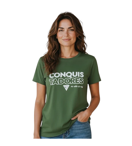 Polera verde conquistadores- mi estilo de vida