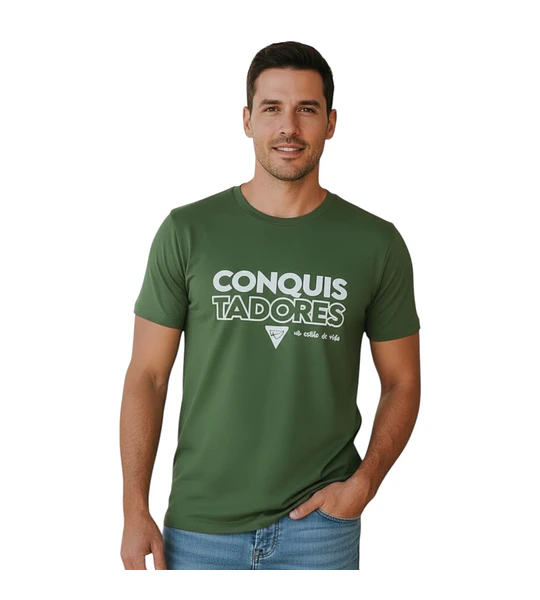 Polera verde conquistadores- mi estilo de vida