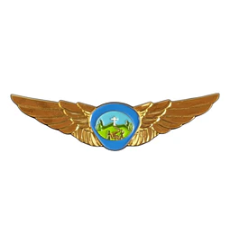 Pin logo aventurero con alas