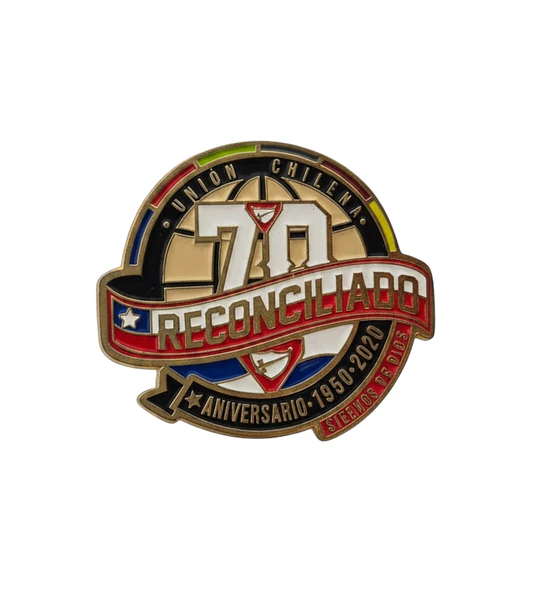 Pin aniversario 70 años 