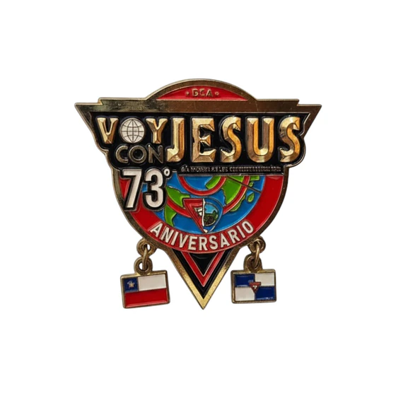 Pin aniversario conquistador 2023