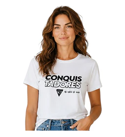 Polera conquistadores blanca, un estilo de vida 