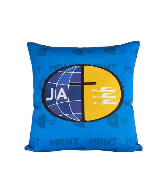 Cojín JA azul rey
